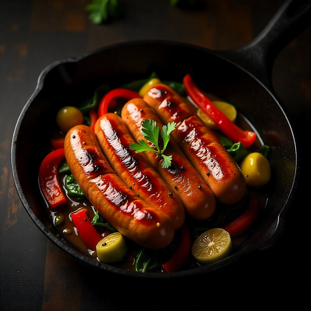 Savory Italian Sausage and Pepper Skillet with Greens